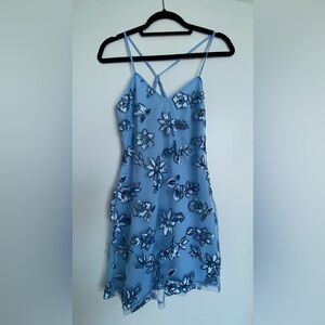 Forever 21 Blue Spaghetti Strap Mini Sundress